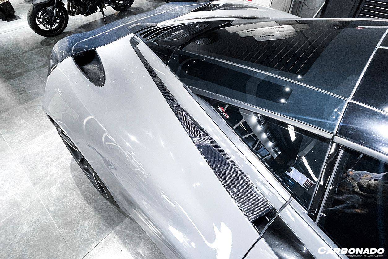Carbonado 2017-2022 McLaren 720S Coupe Only Carbon Fiber Engine Hood Side Air Intake Vents 6pcs （Dont Fit Spyder）