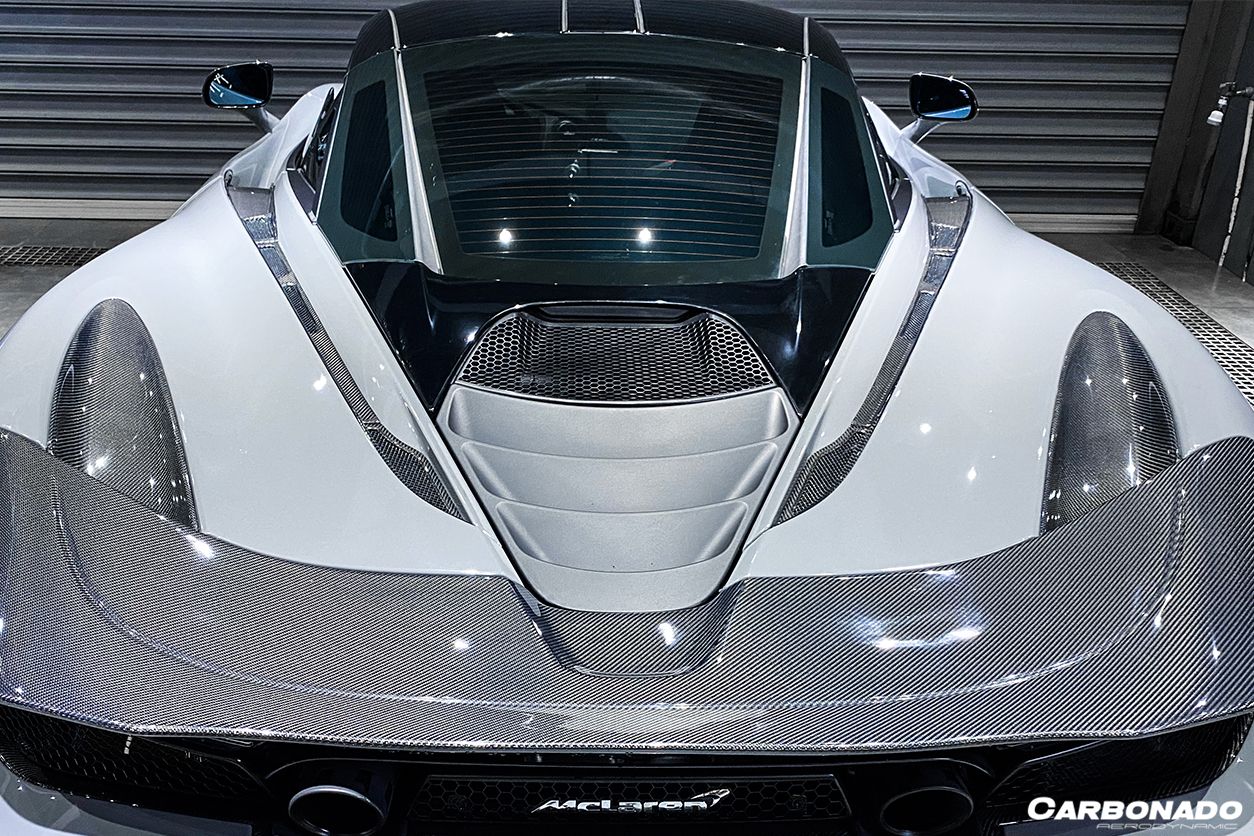 Carbonado 2017-2022 McLaren 720S Coupe Only Carbon Fiber Engine Hood Side Air Intake Vents 6pcs （Dont Fit Spyder）