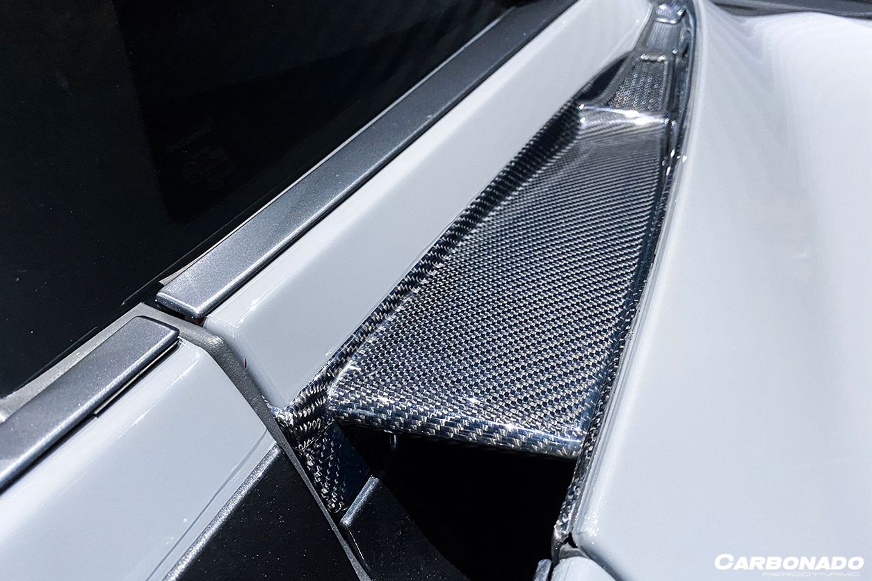Carbonado 2017-2022 McLaren 720S Coupe Only Carbon Fiber Engine Hood Side Air Intake Vents 6pcs （Dont Fit Spyder）