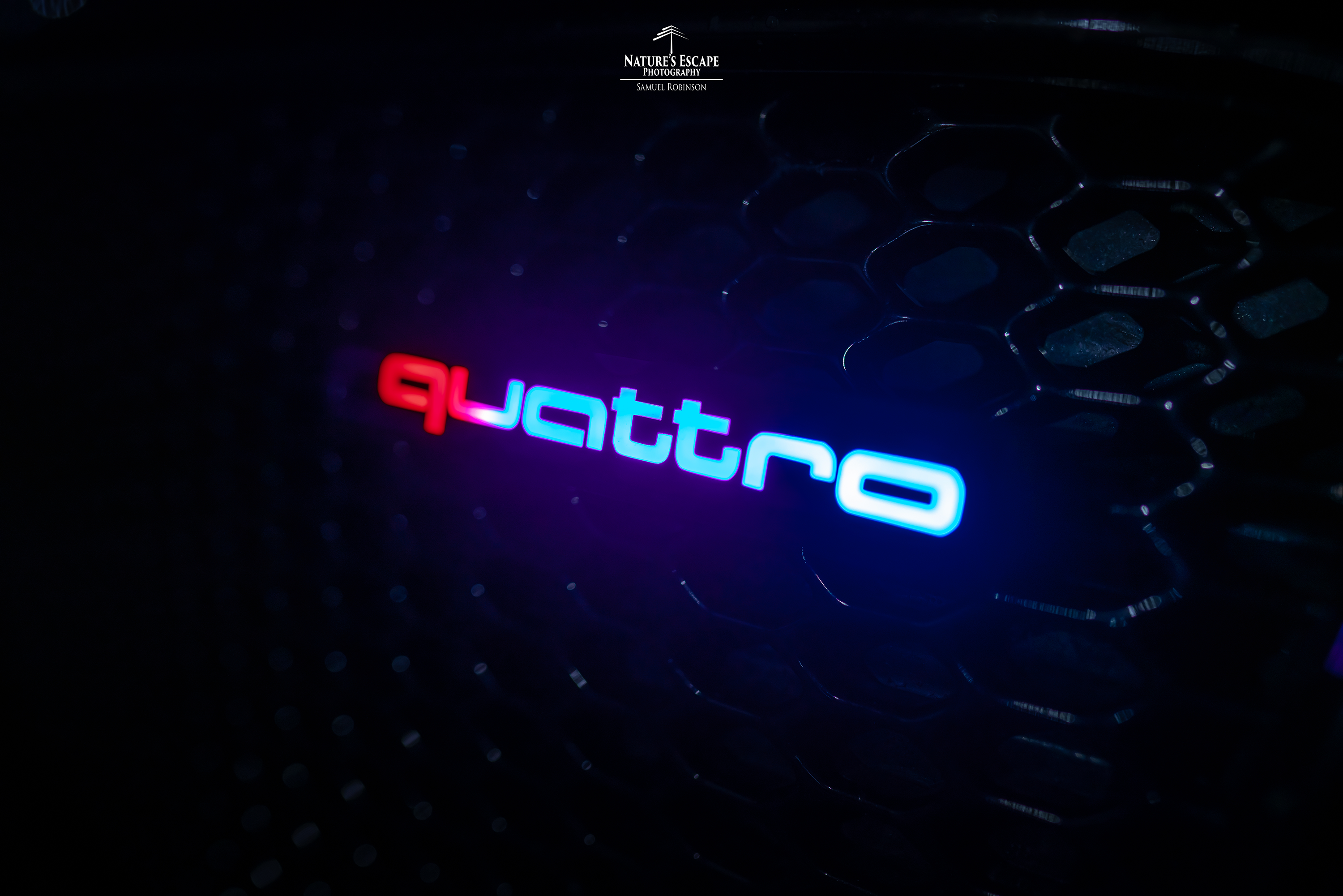 Insignia Lit Logos Quattro Grill | Diseño Universal