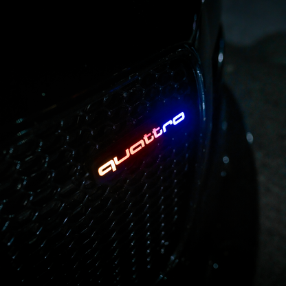 Lit Logos Quattro Grill Badge | Universal Design