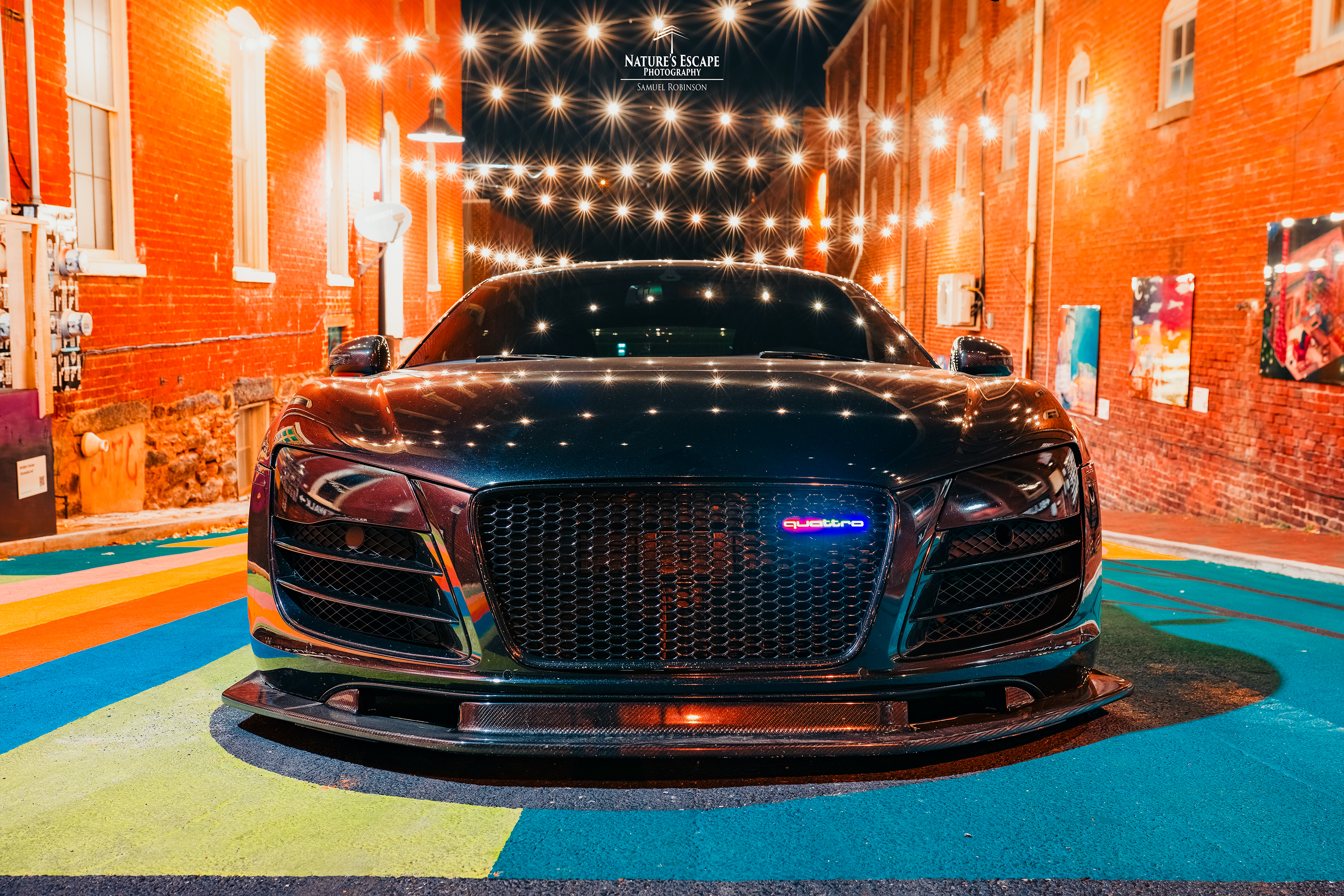 Insignia Lit Logos Quattro Grill | Diseño Universal
