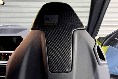 Carbonado 2021-UP BMW M4   M3 G82 G83 G80 OE Style Carbon Fiber UP Seat-back Cover