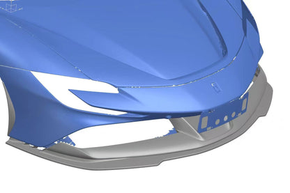 Divisor frontal de fibra de carbono estilo autoclave para Ferrari SF90 MIX Carbonado 2020-UP
