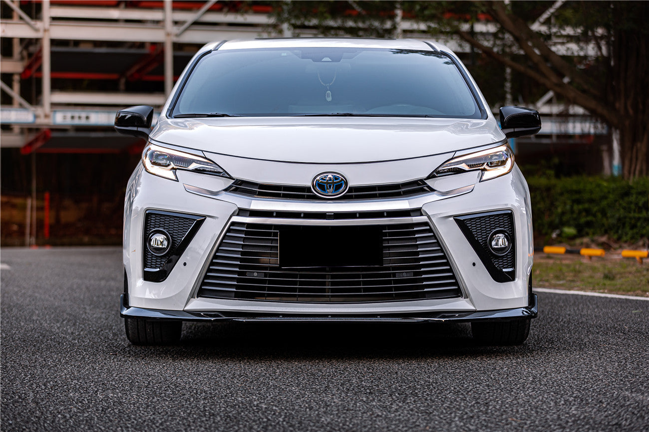 Carbonado 2021-UP Toyota GR SIENNA CA-II Style PP Material Front Bumper With light