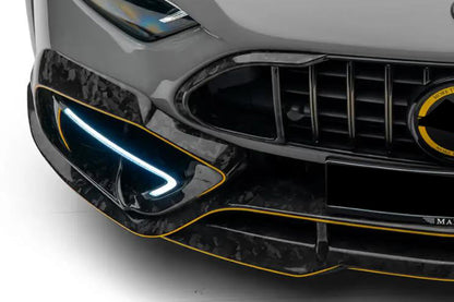 2022-2026 Mercedes Benz R232 Autoclave Carbon Fiber Front Bumper Vent Carbonado (MSY) Fits: SL55 4MATIC, SL63 4MATIC, SL63 SE Performance (DRYCFR232-MIW-MSY-FBVT)