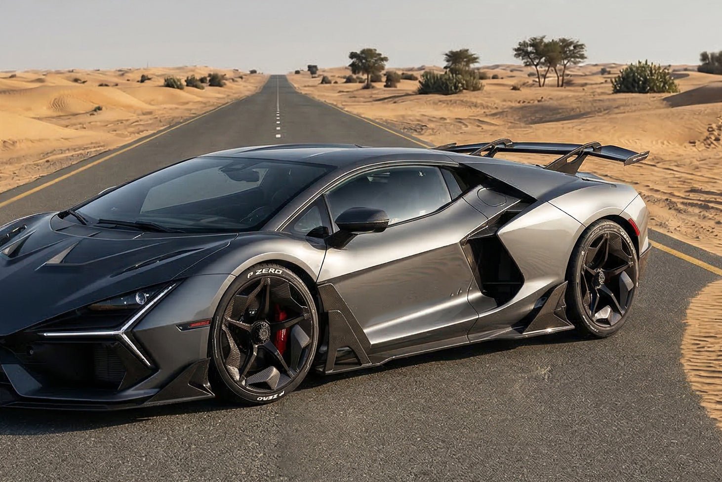 Carbonado Aero 2024 - UP Lamborghini Revuelto BK Style Autoclave Carbon Fiber Side Skirts - 1