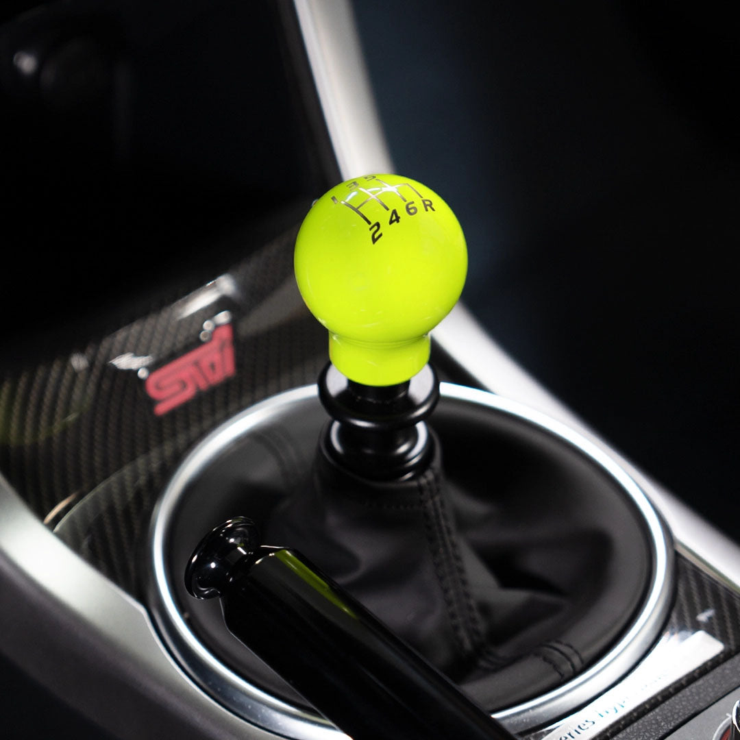 Billetworkz Weighted Shift Knob - 6 Speed Velocity Engraving - Subaru STI - 25