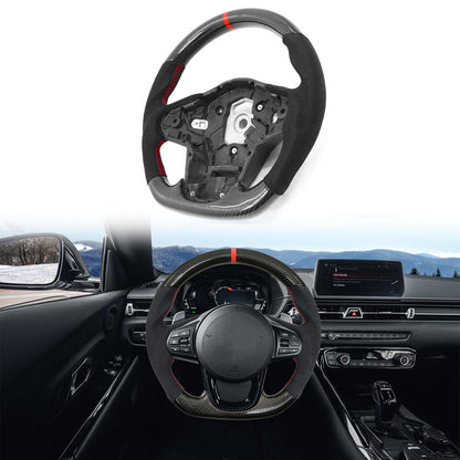 K2 Industries Carbon Fiber Steering Wheel for 2020-2025 Toyota Supra