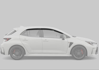 SAPart Dry Carbon Fiber Window Visors | 2023+ GR Corolla & 2019+ Corolla Hatchback