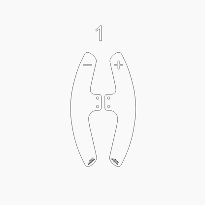 JDC Titanium Paddle Shifters for JQ Werks Steering Wheels - 10