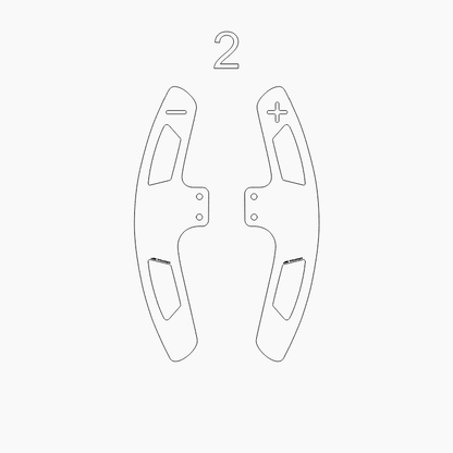 JDC Titanium Paddle Shifters for JQ Werks Steering Wheels - 11