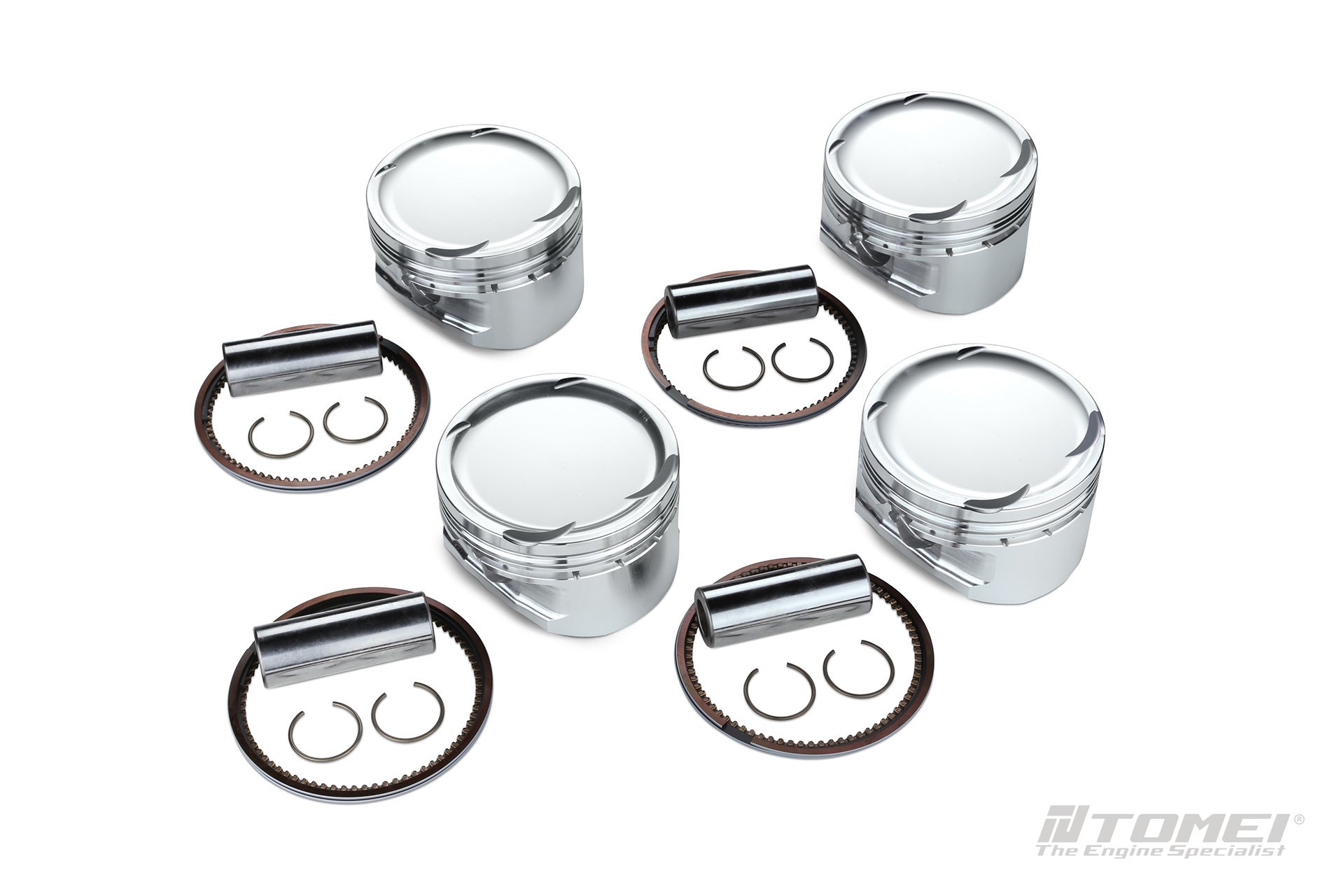 Tomei Forged Piston Set 4B11 Evo10 87.00MM Ch27.40 (2.3)