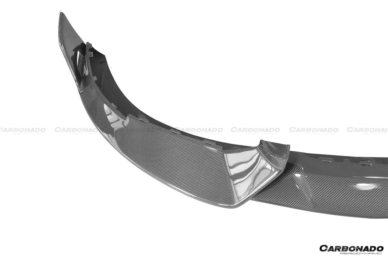 Borde delantero de fibra de carbono estilo CADO para Porsche Taycan 4 4S GTS TURBO 2019-2023