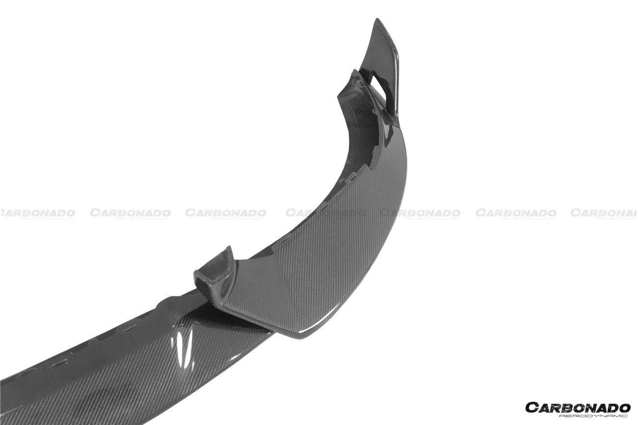 Borde delantero de fibra de carbono estilo CADO para Porsche Taycan 4 4S GTS TURBO 2019-2023