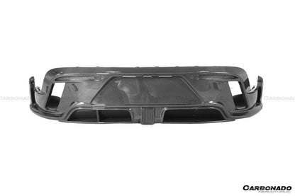 Carbonado 2019-2023 Porsche Taycan 4 4S GTS TURBO CADO Style Carbon Fiber Rear Diffuser