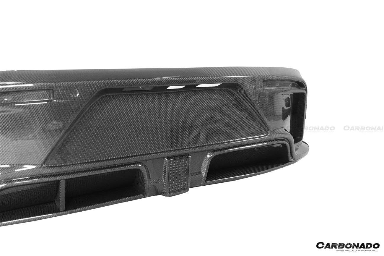 Carbonado 2019-2023 Porsche Taycan 4 4S GTS TURBO CADO Style Carbon Fiber Rear Diffuser