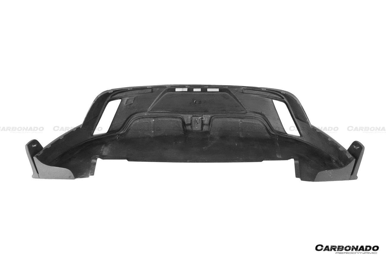 Carbonado 2019-2023 Porsche Taycan 4 4S GTS TURBO CADO Style Carbon Fiber Rear Diffuser