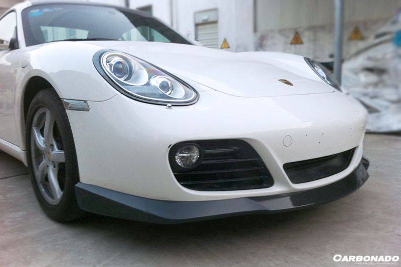 Faldón delantero de fibra de carbono estilo Porsche Cayman 987 TEK Carbonado 2009-2012