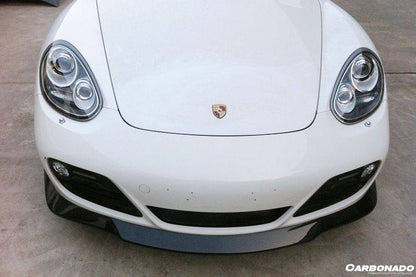 Faldón delantero de fibra de carbono estilo Porsche Cayman 987 TEK Carbonado 2009-2012