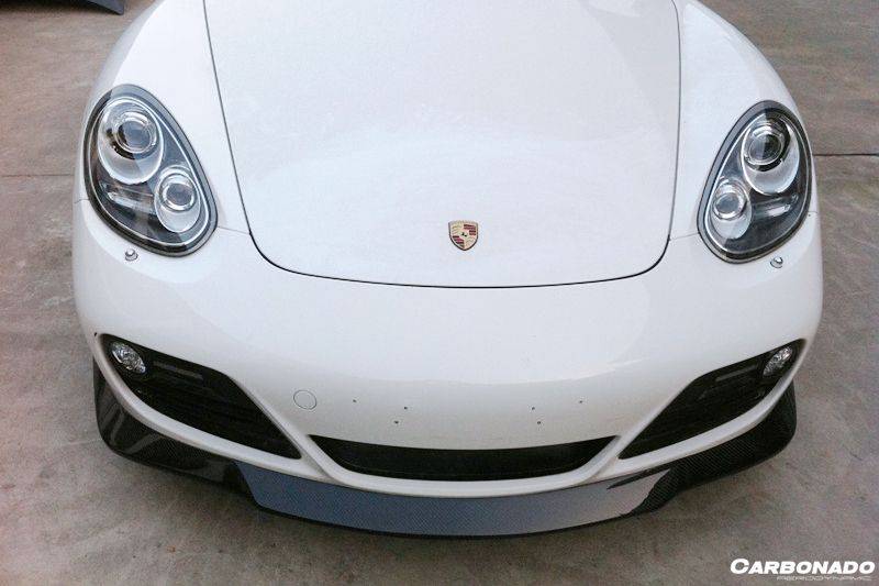 Faldón delantero de fibra de carbono estilo Porsche Cayman 987 TEK Carbonado 2009-2012
