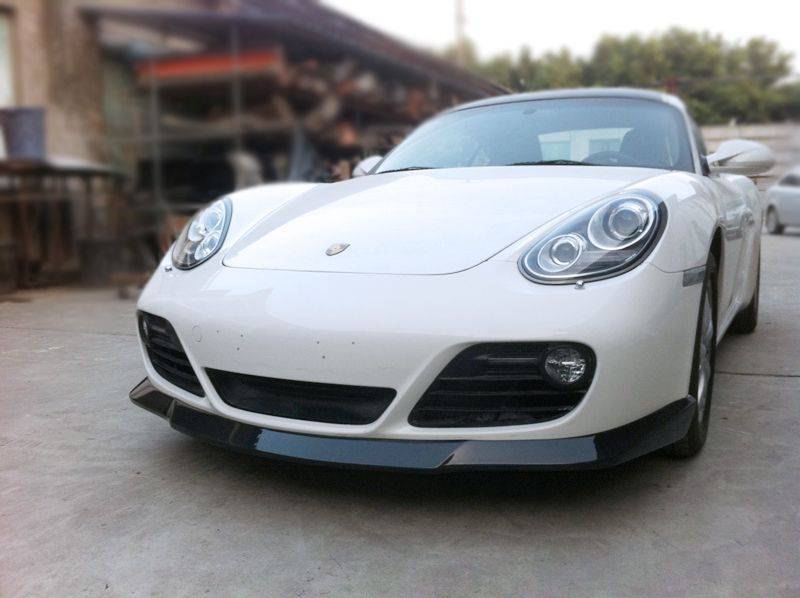 Faldón delantero de fibra de carbono estilo Porsche Cayman 987 TEK Carbonado 2009-2012