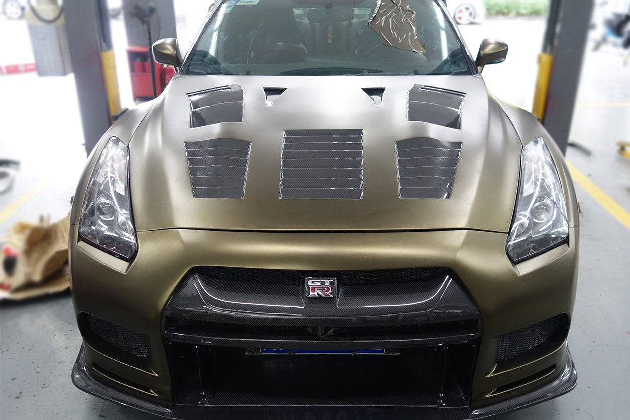 Carbonado 2009-2016 Nissan GTR R35 CBA DBA TP-2 Style Hood