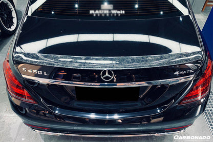 Alerón de maletero de fibra de carbono estilo Carbonado para Mercedes Benz S63 Clase S W222 Sedán RT (2014-2020)