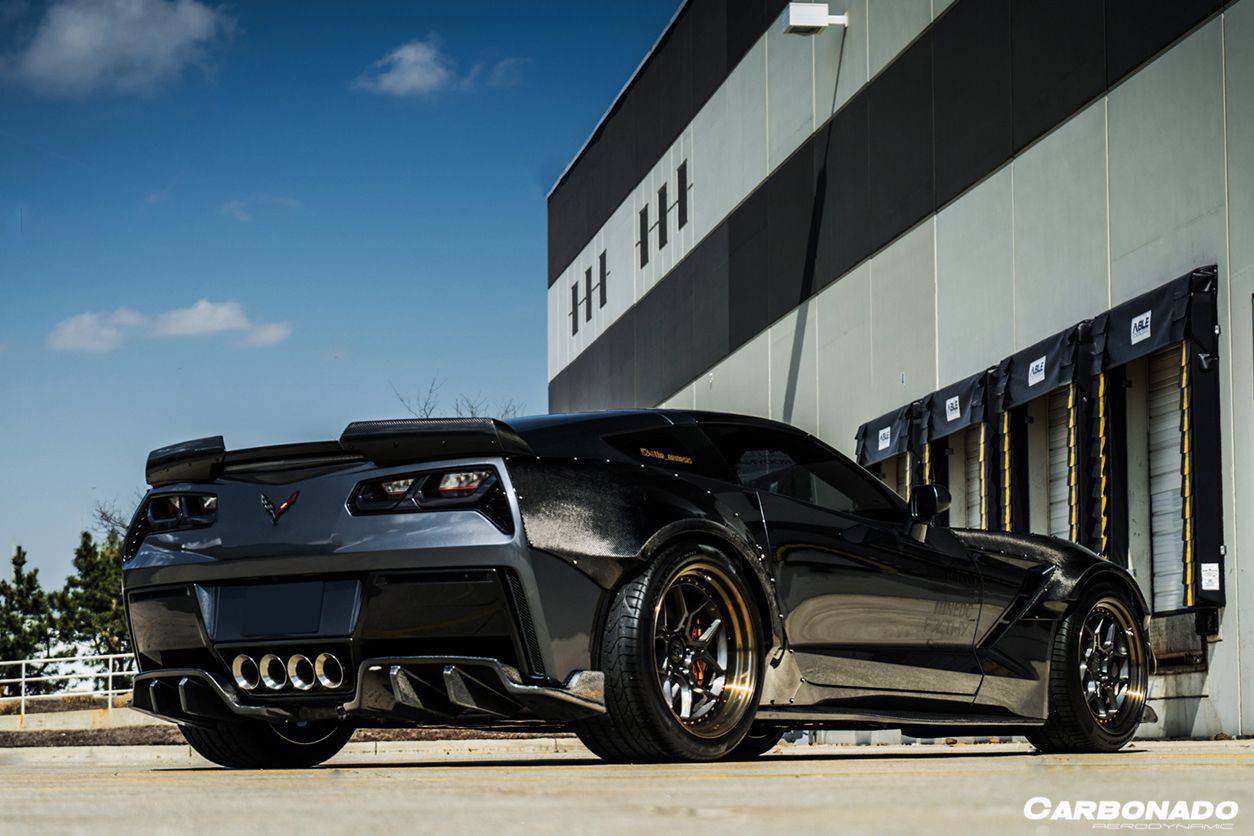 Carbonado 2013-2019 Corvette C7 Z51 Z06 Grandsport Carbon Fiber Trunk Spoiler