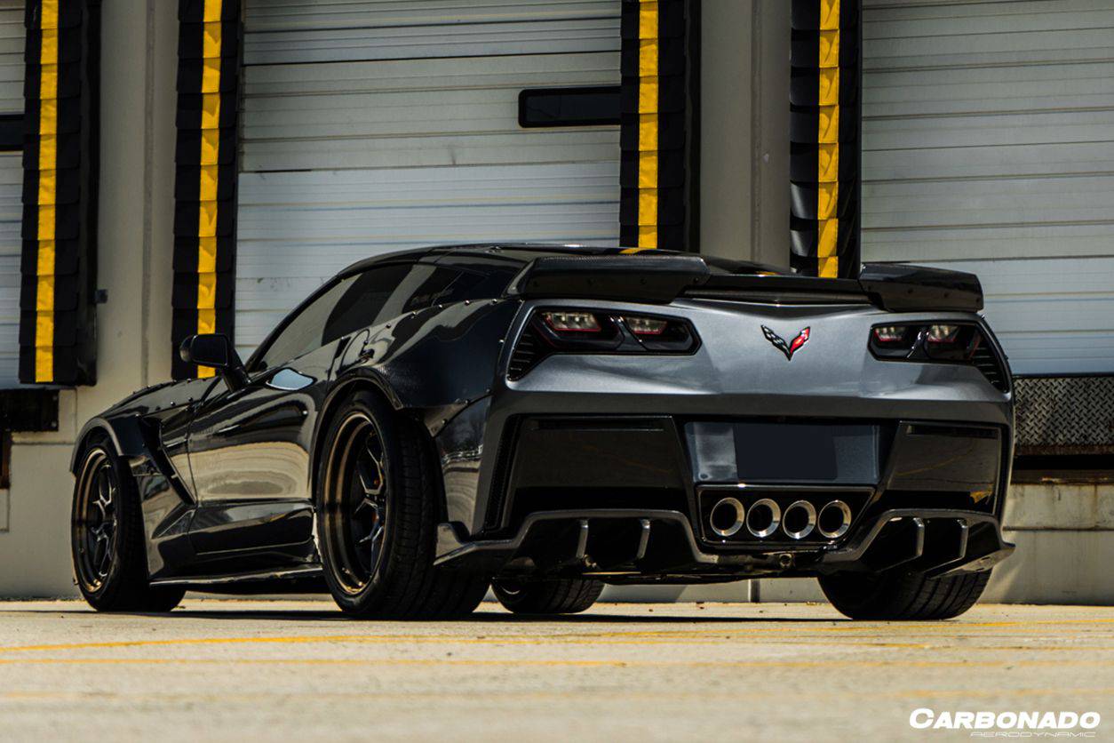 Carbonado 2013-2019 Corvette C7 Z51 Z06 Grandsport Carbon Fiber Trunk Spoiler