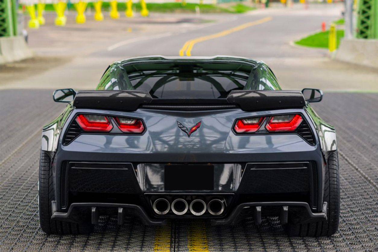 Carbonado 2013-2019 Corvette C7 Z51 Z06 Grandsport Carbon Fiber Trunk Spoiler