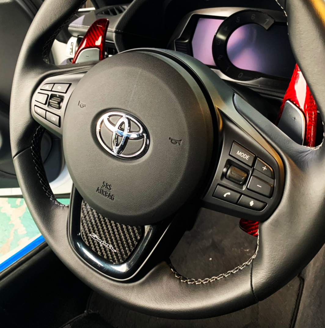 Rexpeed Carbon Steering Wheel Badge | A90 Toyota Supra - 2