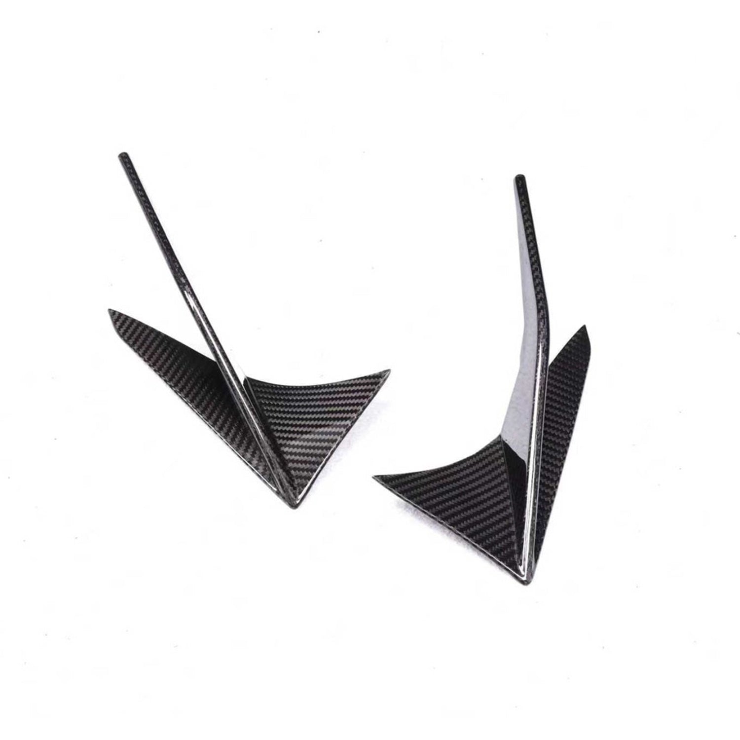 Two carbon fiber canards for 2020-2025 Toyota A90 Supra