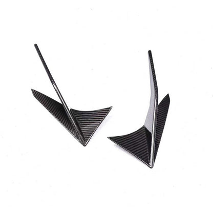 Two carbon fiber canards for 2020-2025 Toyota A90 Supra