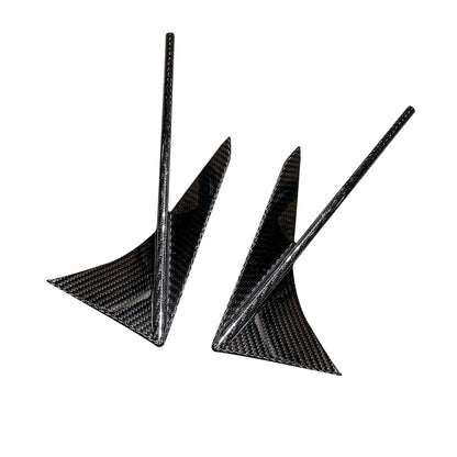 Two carbon fiber canards for 2020-2025 Toyota A90 Supra