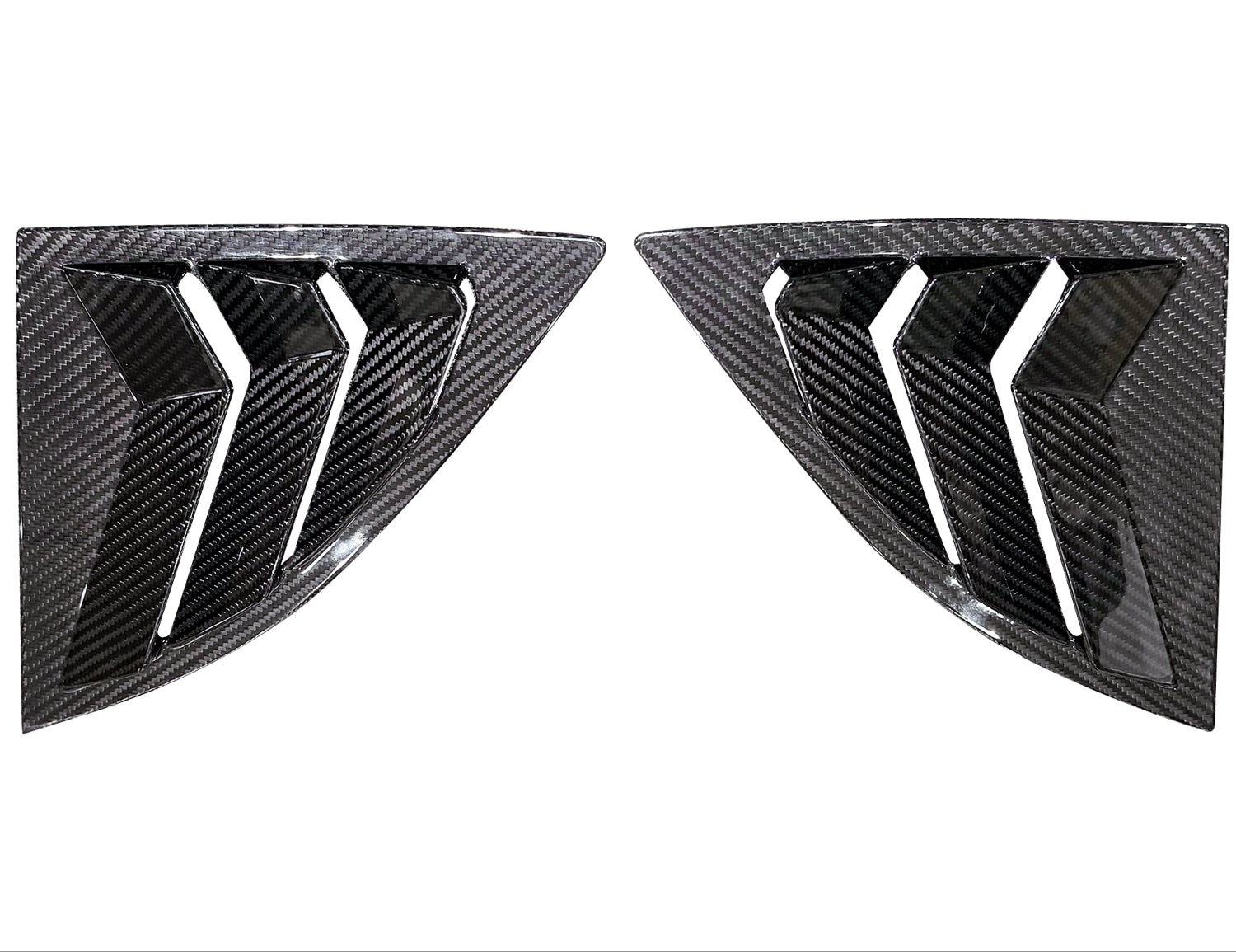Rexpeed Dry Carbon Rear Window Louver Shutter Covers | 2020+ Supra GR