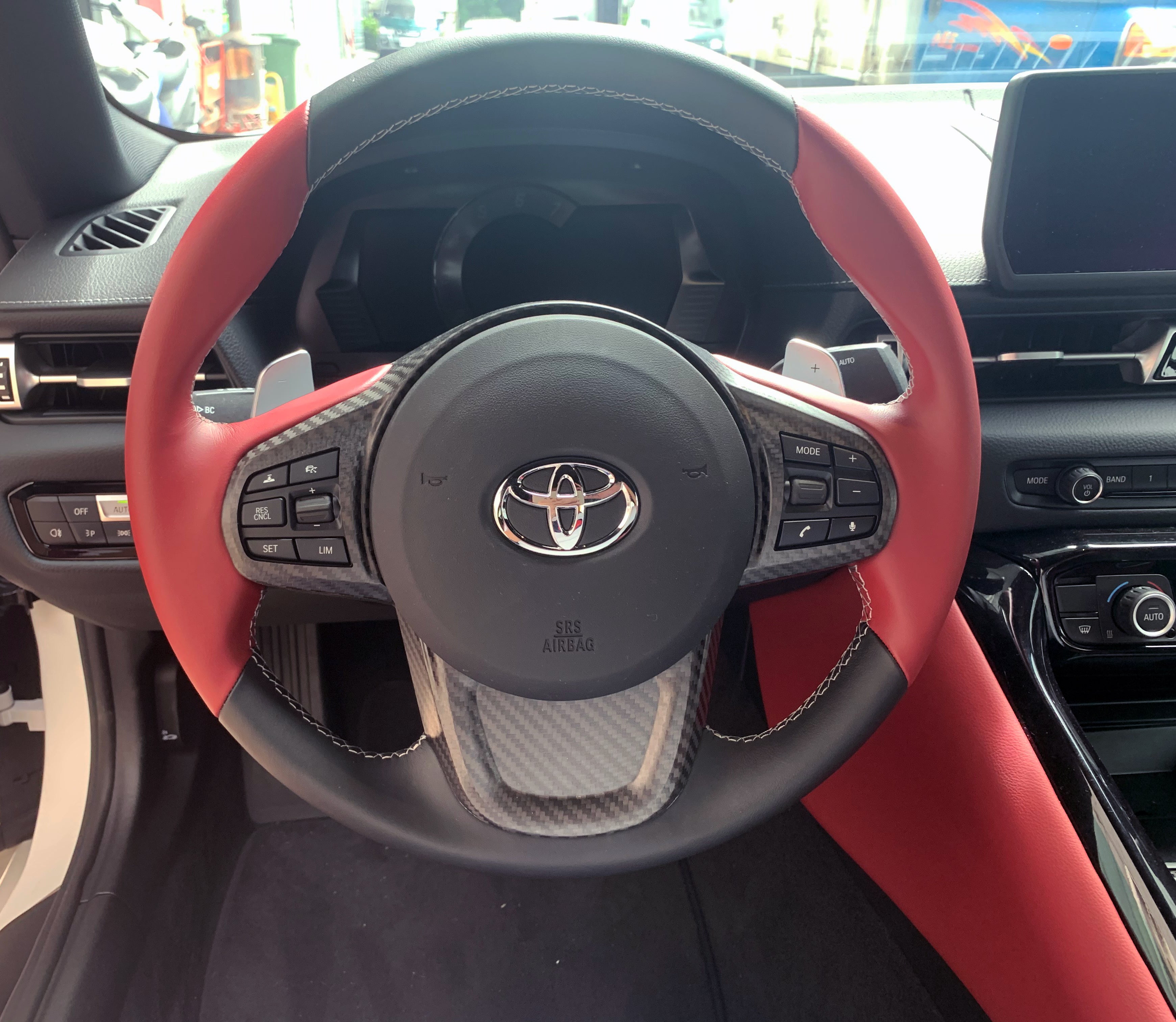 Rexpeed Dry Carbon Steering Wheel Cover (MK5 Supra)