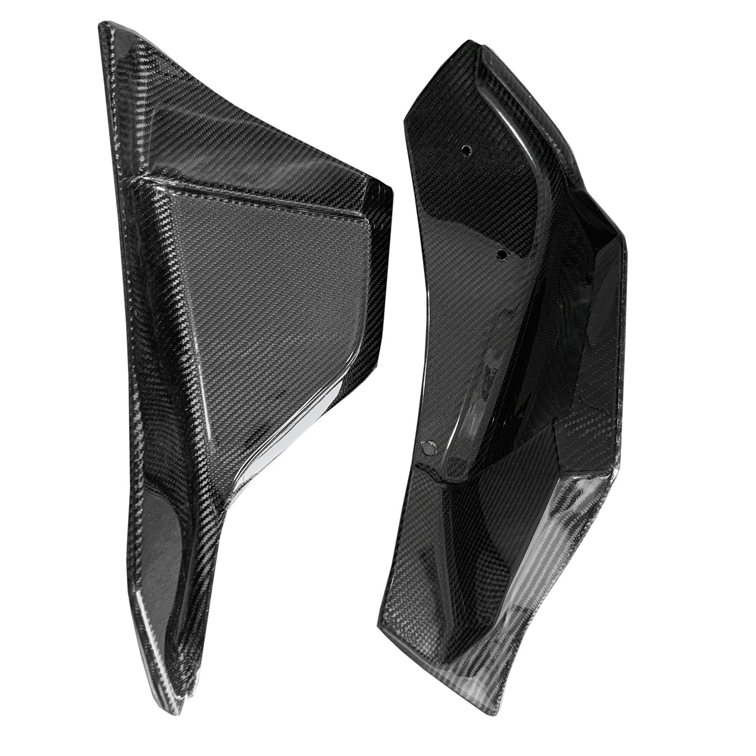 Rexpeed V3 Carbon Fiber Rear Bumper Side Spats (MK5 Supra)