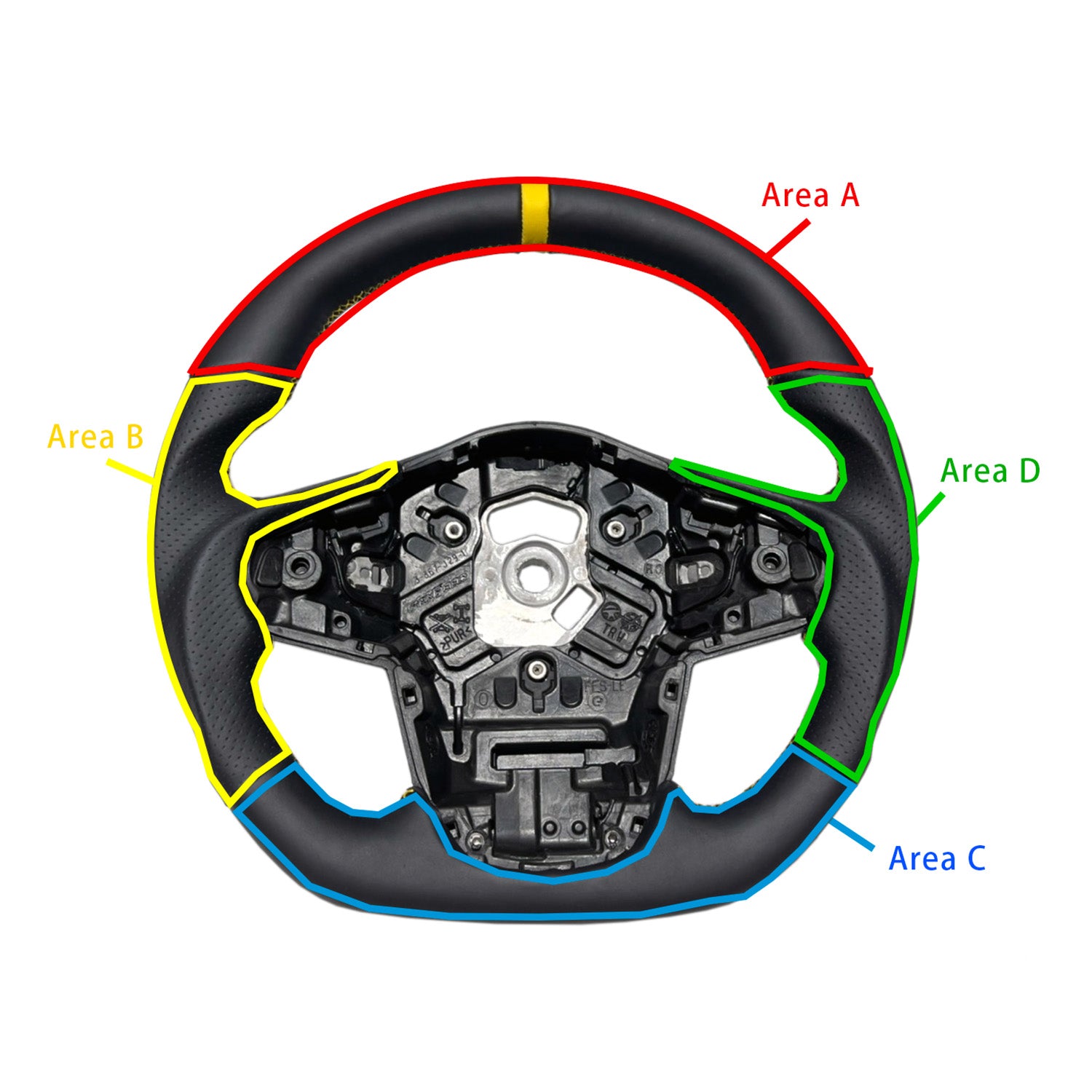 Rexpeed Black Suede Steering Wheel (MK5 Supra)