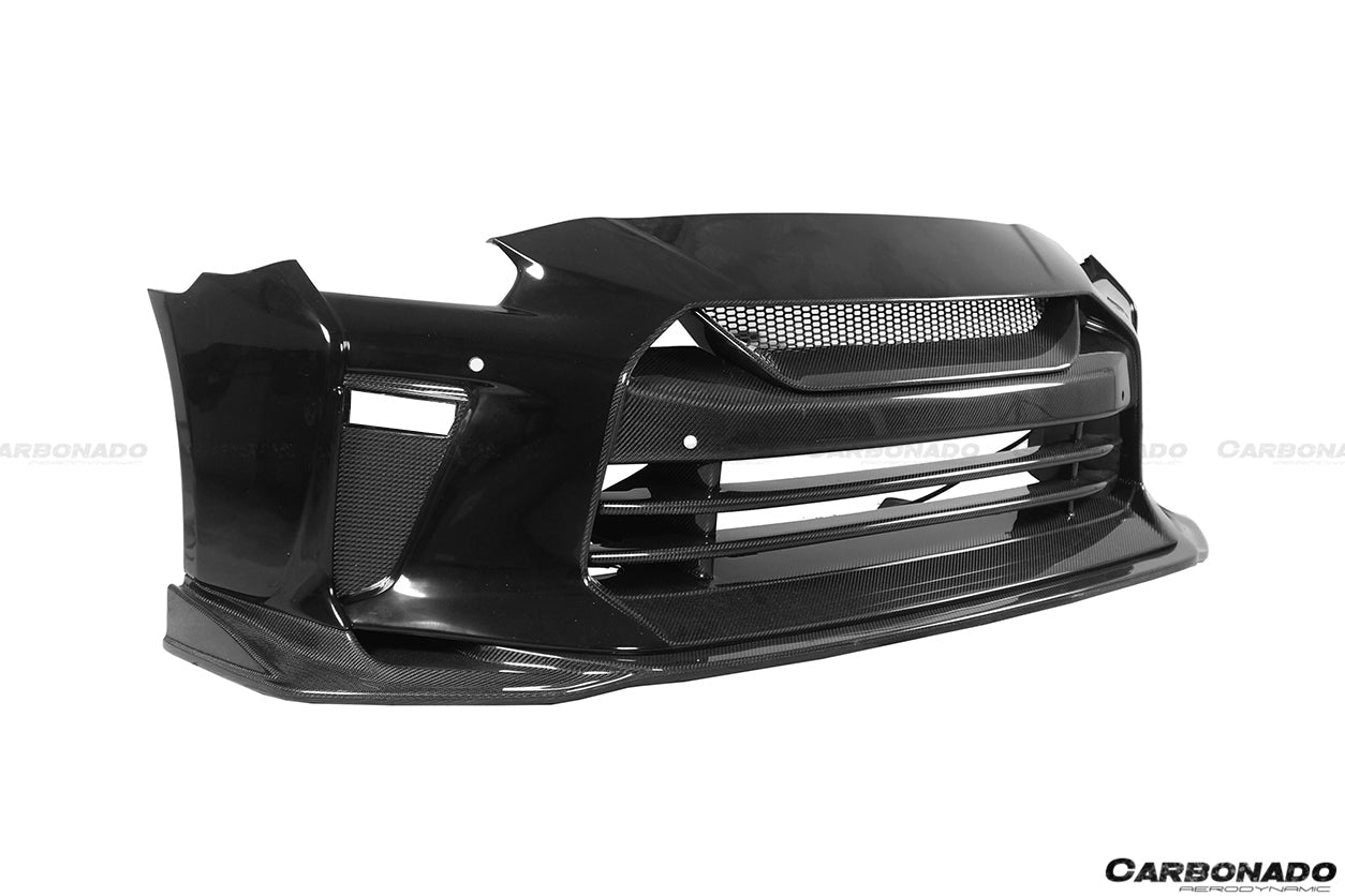 Carbonado TS Style Front Bumper | 2009-2023 Nissan GTR R35