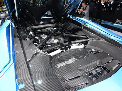 Reemplazo de la cubierta del compartimento del motor de fibra de carbono para Lamborghini Aventador LP700 Coupé Carbonado 2011-2016
