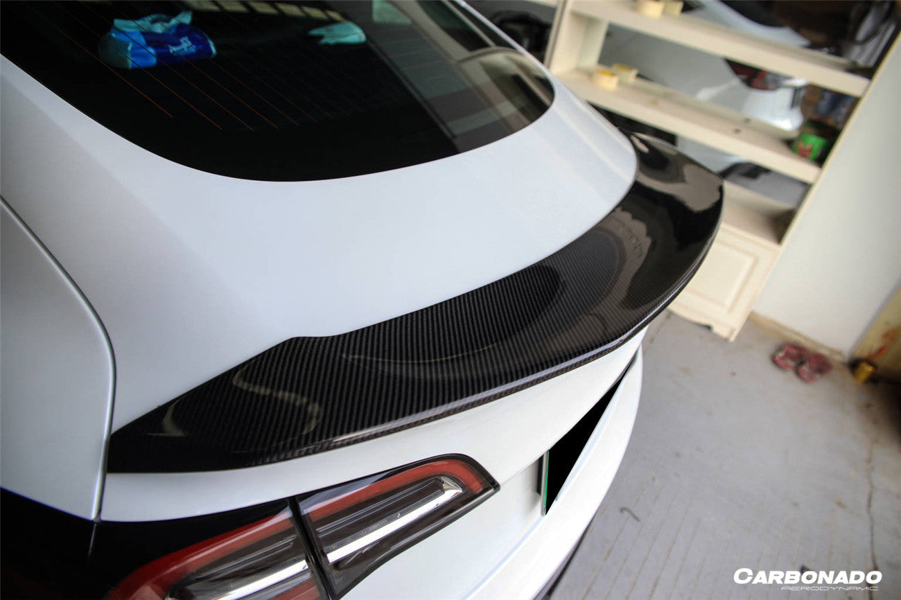 Alerón de maletero de fibra de carbono estilo Tesla Model 3 VRS Carbonado 2017-2023
