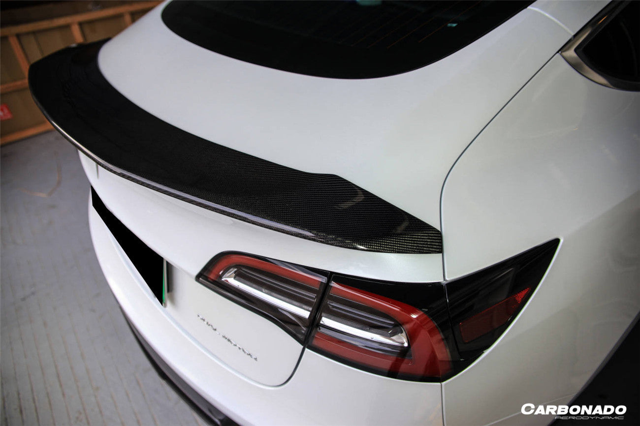 Alerón de maletero de fibra de carbono estilo Tesla Model 3 VRS Carbonado 2017-2023