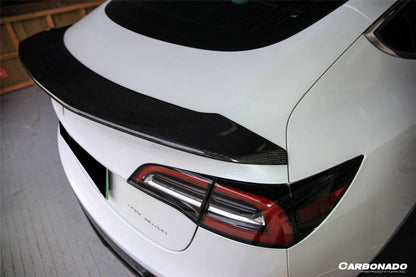 Alerón de maletero de fibra de carbono estilo Tesla Model 3 VRS Carbonado 2017-2023