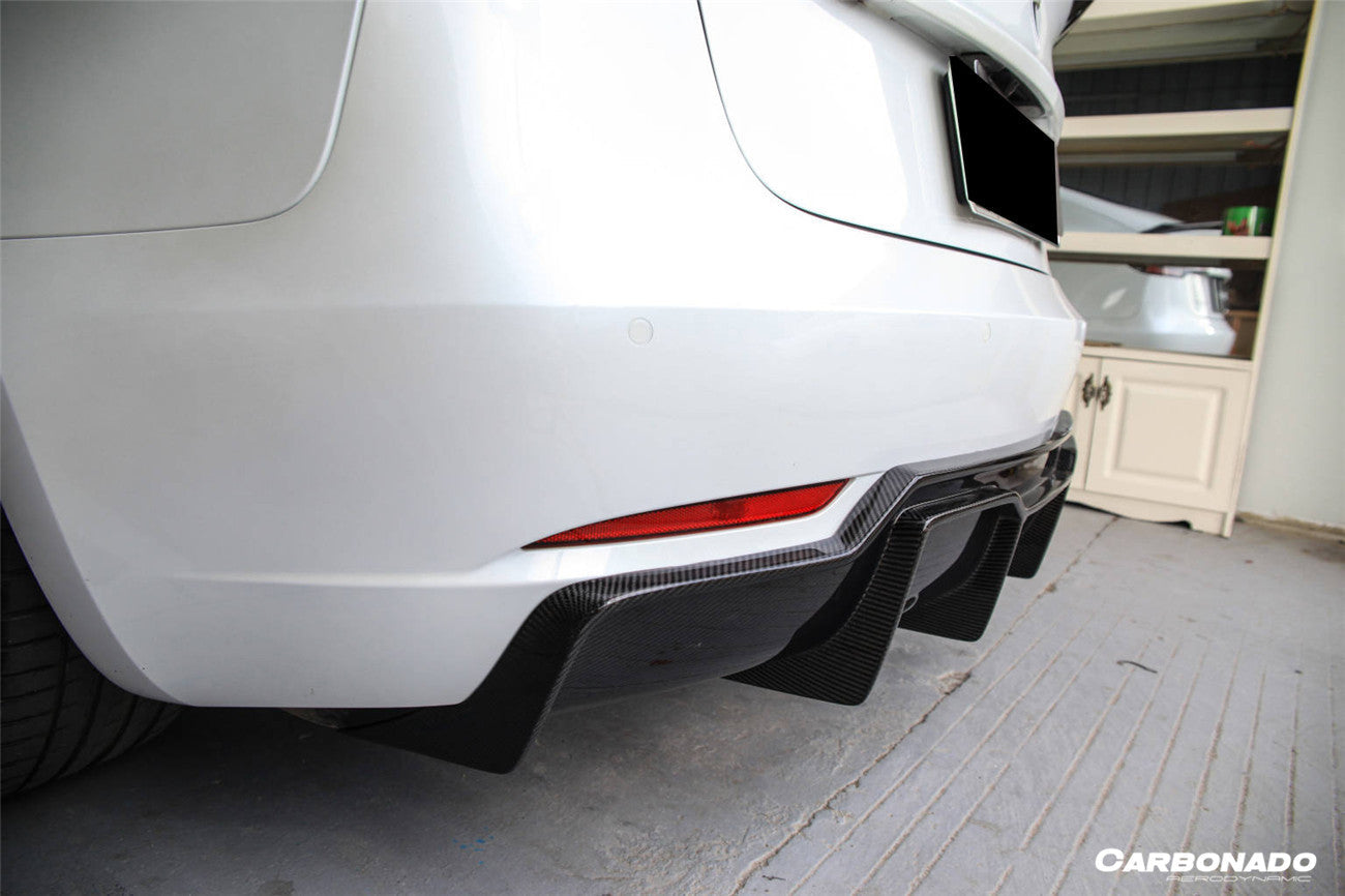 Carbonado 2017-2023 Tesla Model 3 VRS Style Carbon Fiber Rear Lip Diffuser
