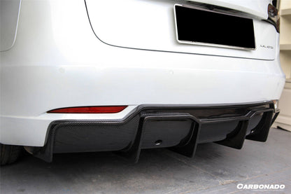 Carbonado 2017-2023 Tesla Model 3 VRS Style Carbon Fiber Rear Lip Diffuser