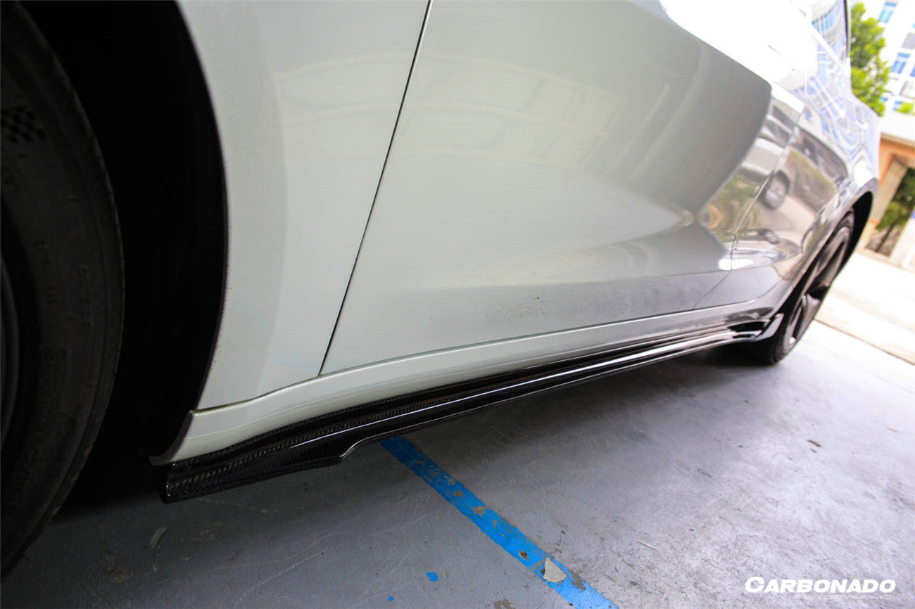 Carbonado 2017-2023 Tesla Model 3 VRS Style Carbon Fiber Side Skirts