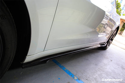 Carbonado 2017-2023 Tesla Model 3 VRS Style Carbon Fiber Side Skirts