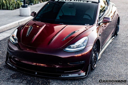 Carbonado 2017-2023 Tesla Model 3 VRS Style Carbon Fiber Side Skirts