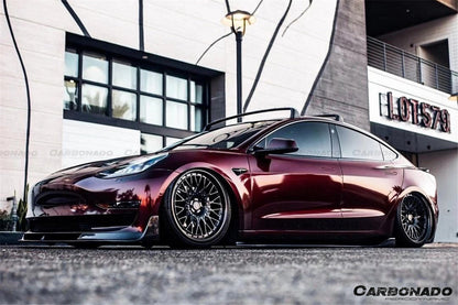 Carbonado 2017-2023 Tesla Model 3 VRS Style Carbon Fiber Side Skirts